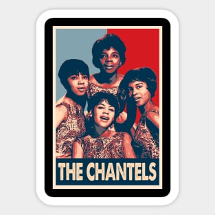 Nostalgic Notes Chantel Band T-Shirts, Wear the Melody of Doo-Wop Royalty with Grace Sticker